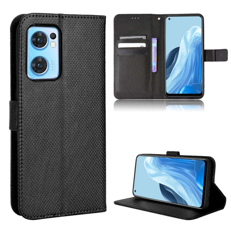 Diamond Texture Leather Phone Case, For Xiaomi Poco M4 Pro 4G Fine Hole, For Xiaomi Poco M4 Pro 5...