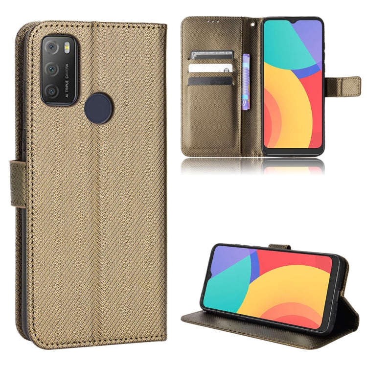 Diamond Texture Leather Phone Case, For Alcatel 1S 2021 / 3L 2021 / TCL 20E / 20Y, For Xiaomi Red...