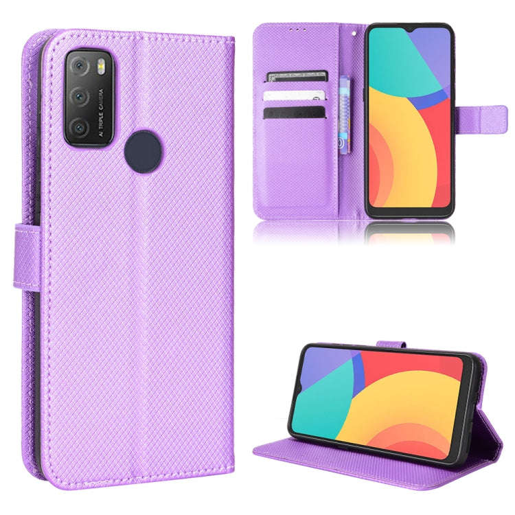 Diamond Texture Leather Phone Case, For Alcatel 1S 2021 / 3L 2021 / TCL 20E / 20Y, For Xiaomi Red...