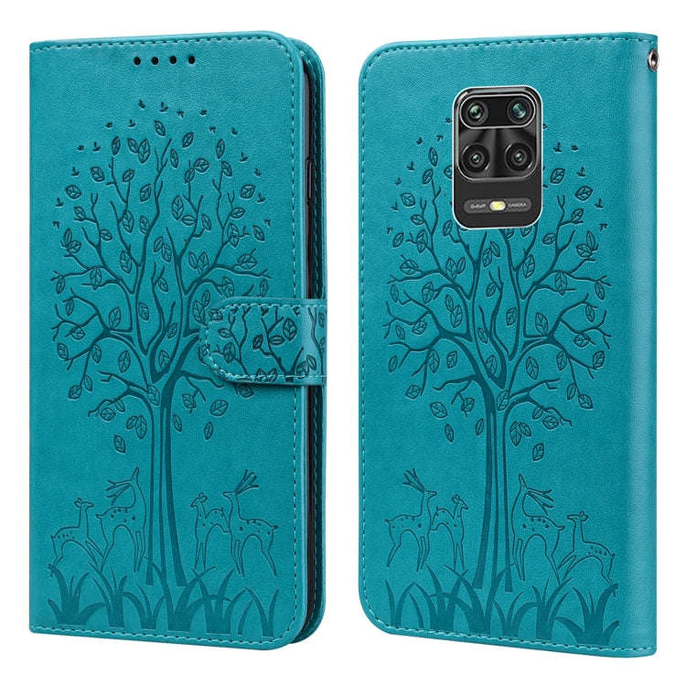 Tree & Deer Pattern Pressed Flip Leather Phone Case, For Xiaomi Redmi Note 10 Pro / Note 10 Pro M...