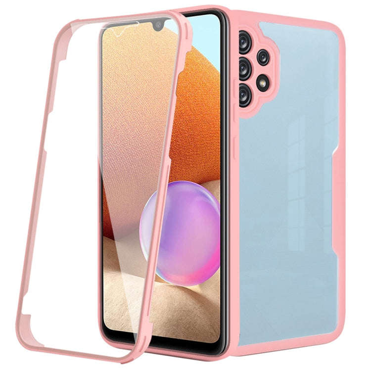 Acrylic + TPU 360 Degrees Full Coverage Shockproof Phone Case, For Samsung Galaxy A32, For OPPO A...