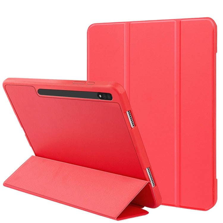 3-folding Honeycomb TPU Smart Leather Tablet Case, For Samsung Galaxy Tab S8+ / X800, For Samsung...