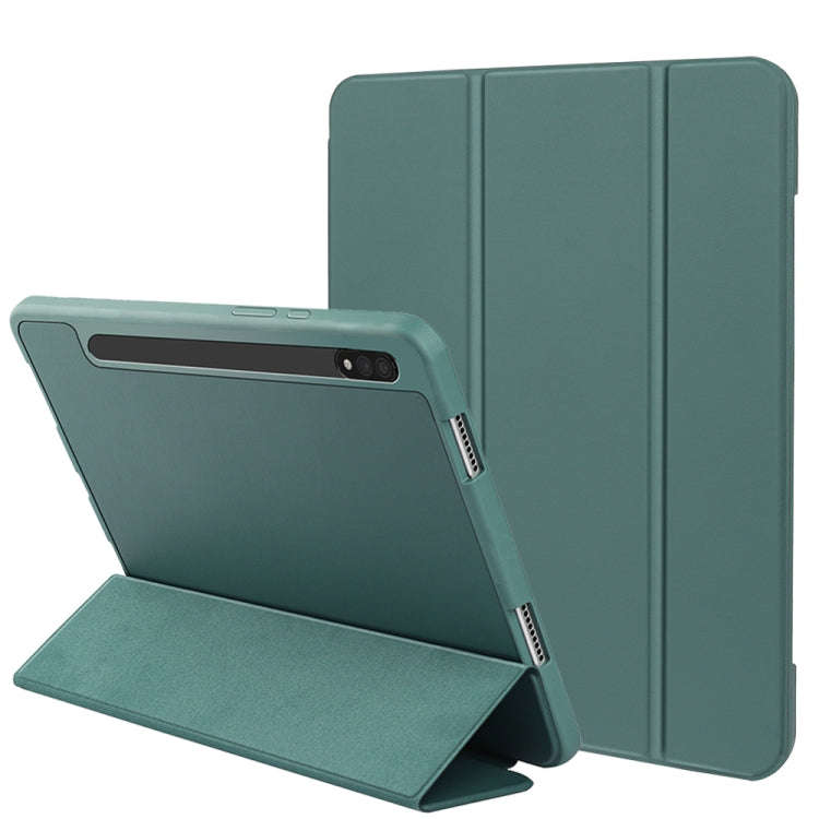 3-folding Honeycomb TPU Smart Leather Tablet Case, For Samsung Galaxy Tab S8+ / X800, For Samsung...