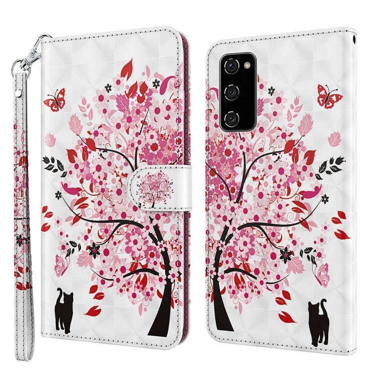 3D Painting Pattern TPU + PU Leather Phone Case, For Samsung Galaxy A03s 166mm, For Samsung Galax...