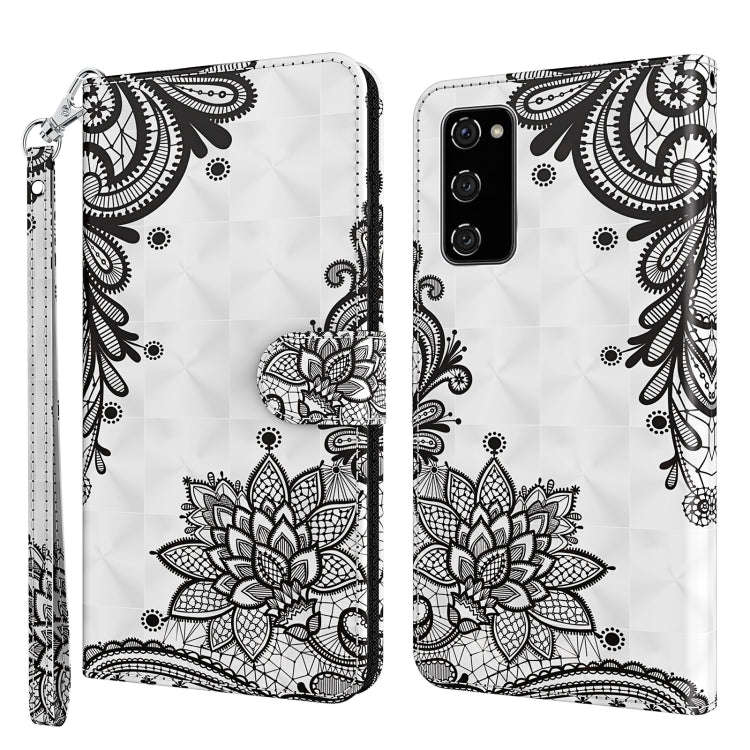 3D Painting Pattern TPU + PU Leather Phone Case, For Samsung Galaxy A03s 166mm, For Samsung Galax...