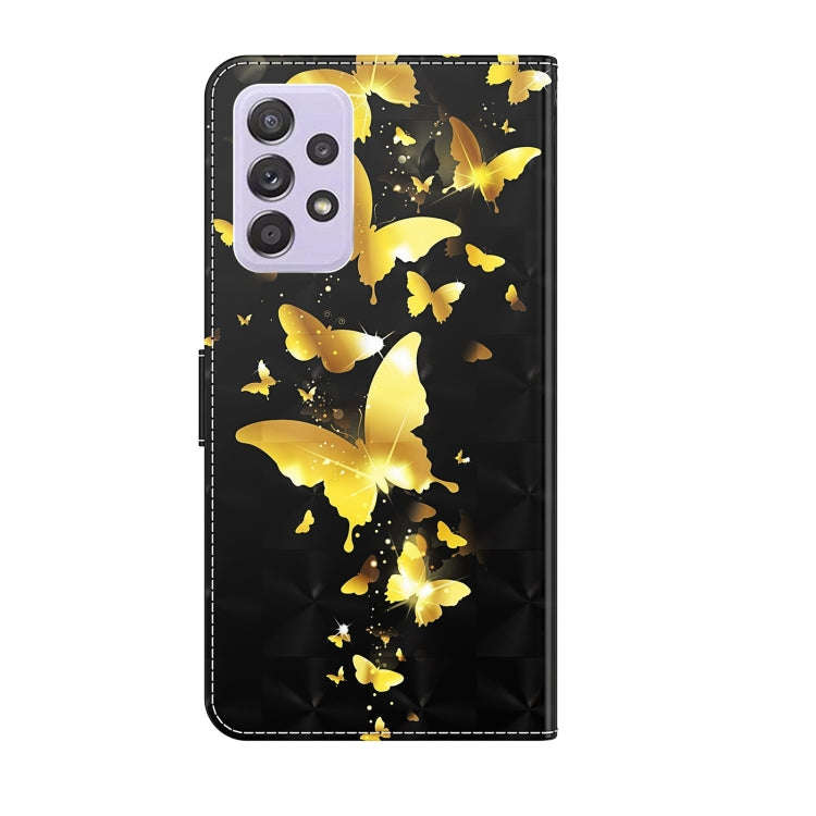 3D Painting Pattern TPU + PU Leather Phone Case, For Samsung Galaxy A23, For Samsung Galaxy A32 4...