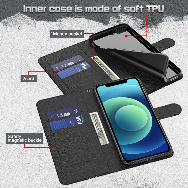 3D Painting Pattern TPU + PU Leather Phone Case, For Samsung Galaxy A23, For Samsung Galaxy A32 4...
