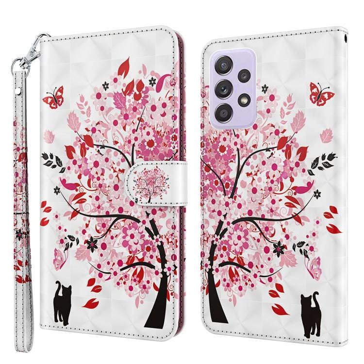 3D Painting Pattern TPU + PU Leather Phone Case, For Samsung Galaxy A23, For Samsung Galaxy A32 4...