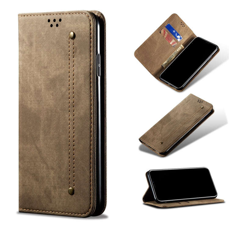 Denim Texture Casual Style Leather Phone Case, For Xiaomi Redmi 10A / 9C