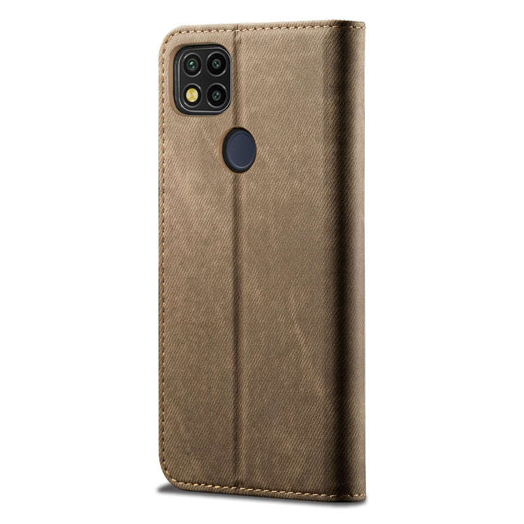Denim Texture Casual Style Leather Phone Case, For Xiaomi Redmi 10A / 9C
