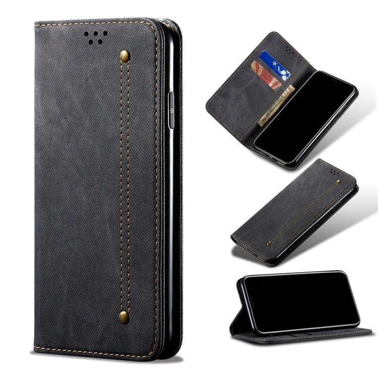 Denim Texture Casual Style Leather Phone Case, For Xiaomi Redmi 10A / 9C