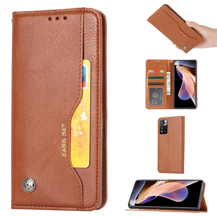 Knead Skin Texture Horizontal Flip Leather Case, For Xiaomi Redmi Note 11 Pro 4G Global, For Xiao...