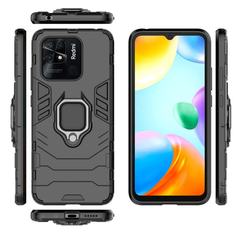 Shockproof PC + TPU Phone Case with Magnetic Ring Holder, For Xiaomi Redmi 10C, For Xiaomi Redmi ...