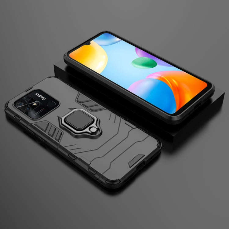 Shockproof PC + TPU Phone Case with Magnetic Ring Holder, For Xiaomi Redmi 10C, For Xiaomi Redmi ...