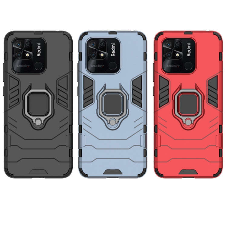 Shockproof PC + TPU Phone Case with Magnetic Ring Holder, For Xiaomi Redmi 10C, For Xiaomi Redmi ...