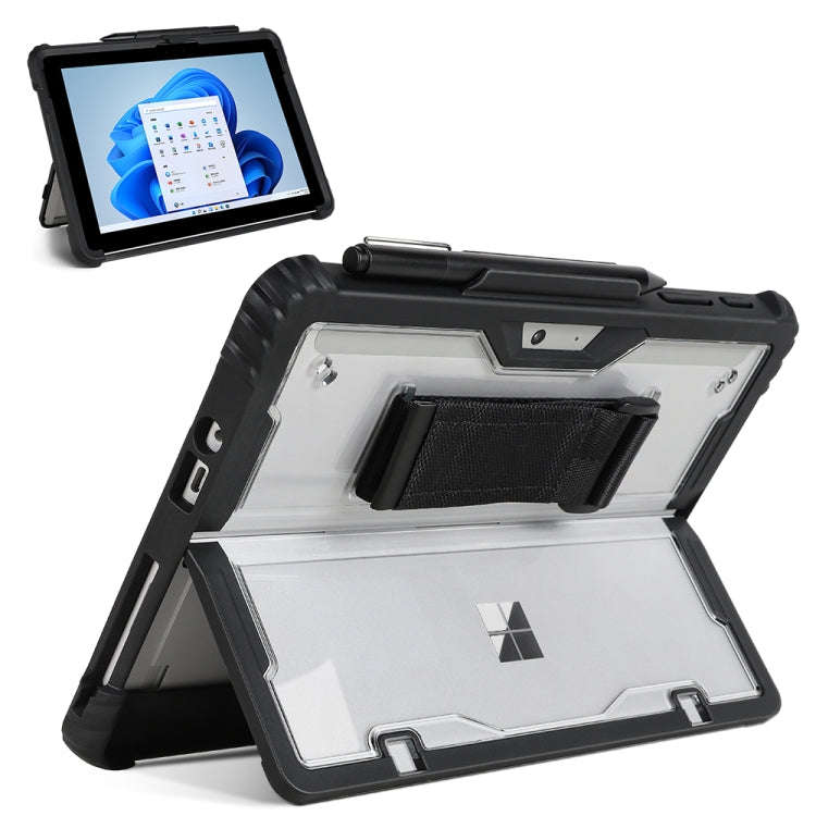 Acrylic Transparent Hand Strap Laptop Case, For MicroSoft Surface Pro 8, For MicroSoft Surface Pr...