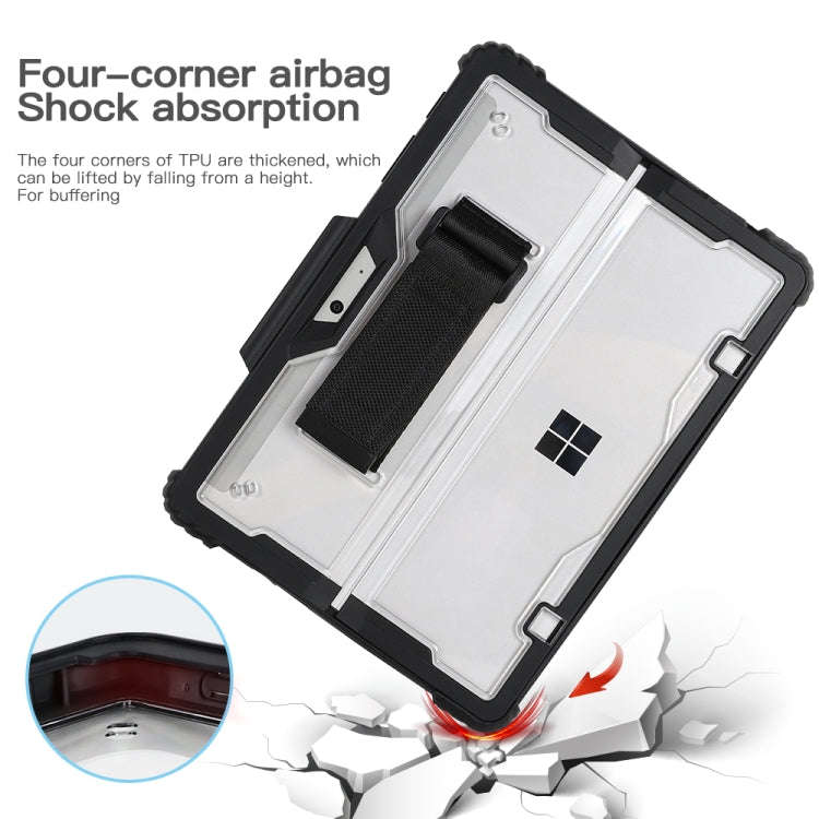 Acrylic Transparent Hand Strap Laptop Case, For MicroSoft Surface Pro 8, For MicroSoft Surface Pr...