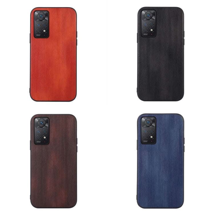 Yellow Cow Texture PU Phone Case, For Xiaomi Redmi Note 11 Pro Global, For Samsung Galaxy A23 4G,...