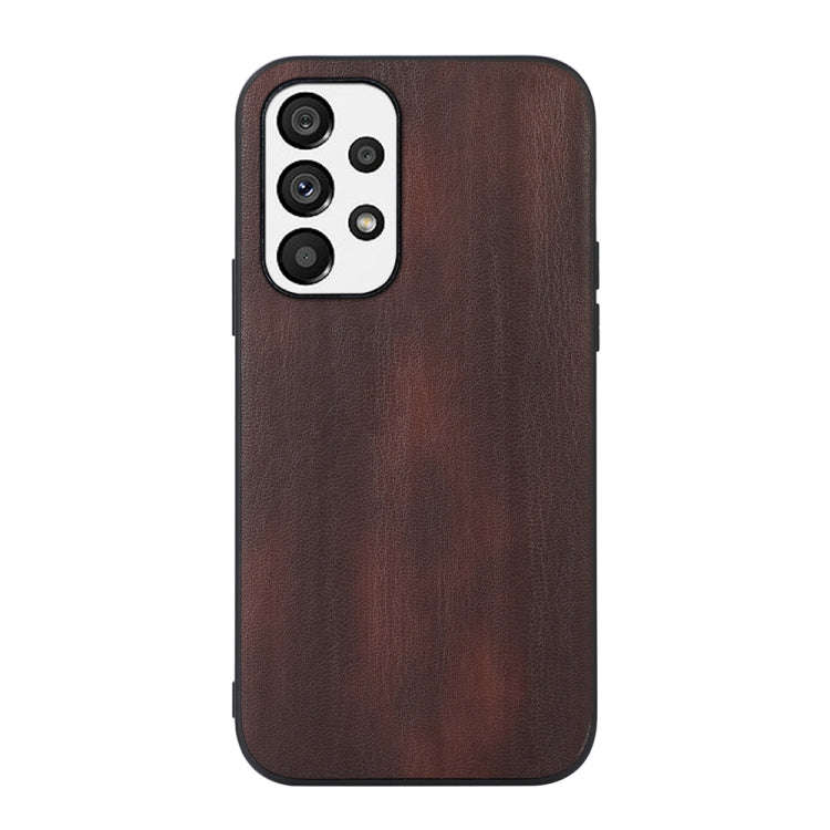Yellow Cow Texture PU Phone Case, For Xiaomi Redmi Note 11 Pro Global, For Samsung Galaxy A23 4G,...