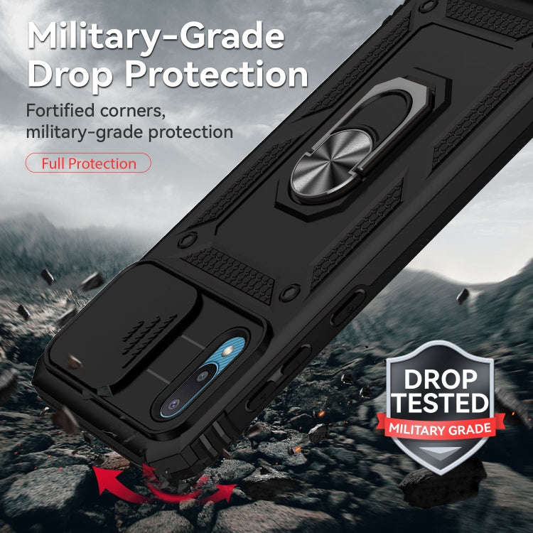 Sliding Camshield Holder Phone Case, For Samsung Galaxy A02, For Samsung Galaxy A02s / A03s 166mm...