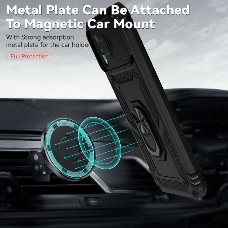 Sliding Camshield Holder Phone Case, For Samsung Galaxy A02, For Samsung Galaxy A02s / A03s 166mm...