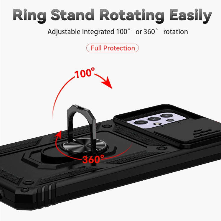 Sliding Camshield Holder Phone Case, For Samsung Galaxy A23 5G, For Samsung Galaxy A33 5G, For Sa...
