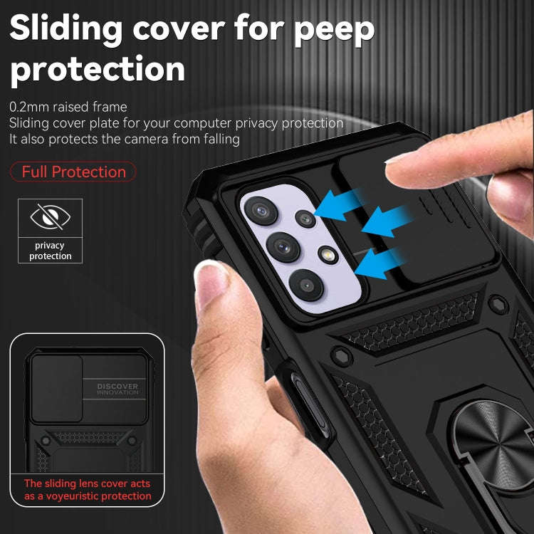 Sliding Camshield Holder Phone Case, For Samsung Galaxy A23 5G, For Samsung Galaxy A33 5G, For Sa...