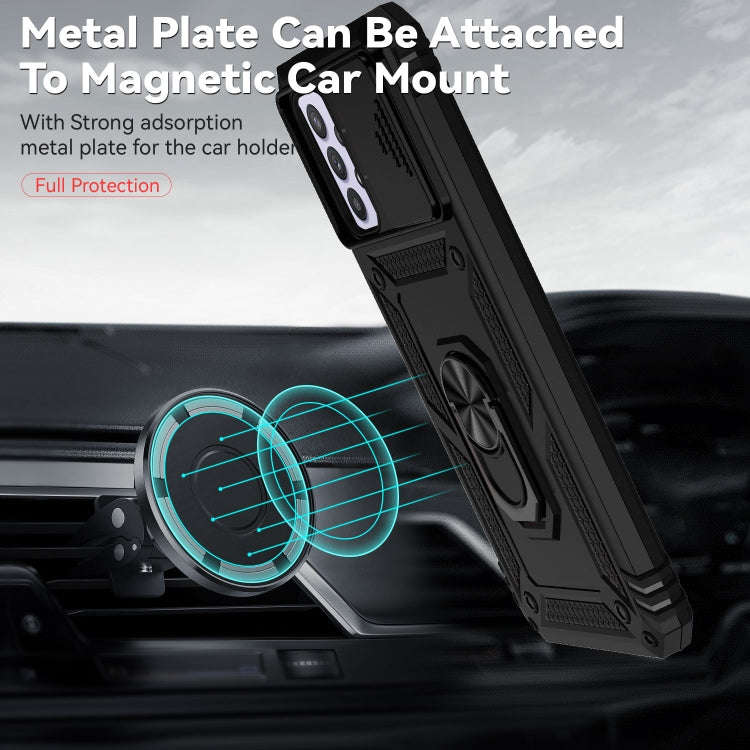 Sliding Camshield Holder Phone Case, For Samsung Galaxy A23 5G, For Samsung Galaxy A33 5G, For Sa...