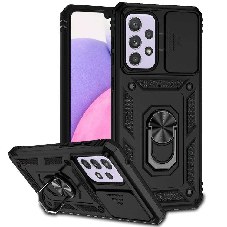 Sliding Camshield Holder Phone Case, For Samsung Galaxy A23 5G, For Samsung Galaxy A33 5G, For Sa...