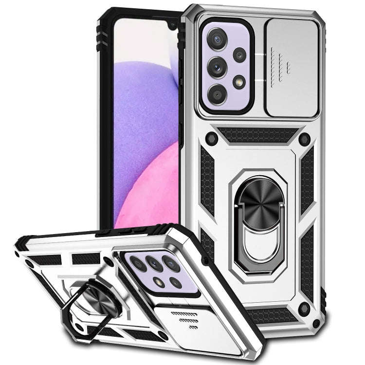Sliding Camshield Holder Phone Case, For Samsung Galaxy A23 5G, For Samsung Galaxy A33 5G, For Sa...
