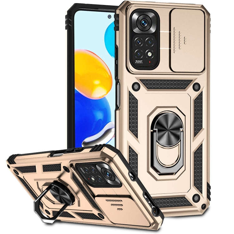 Sliding Camshield Holder Phone Case, For Xiaomi Redmi Note 11 Global, For Xiaomi Redmi Note 11 Pr...