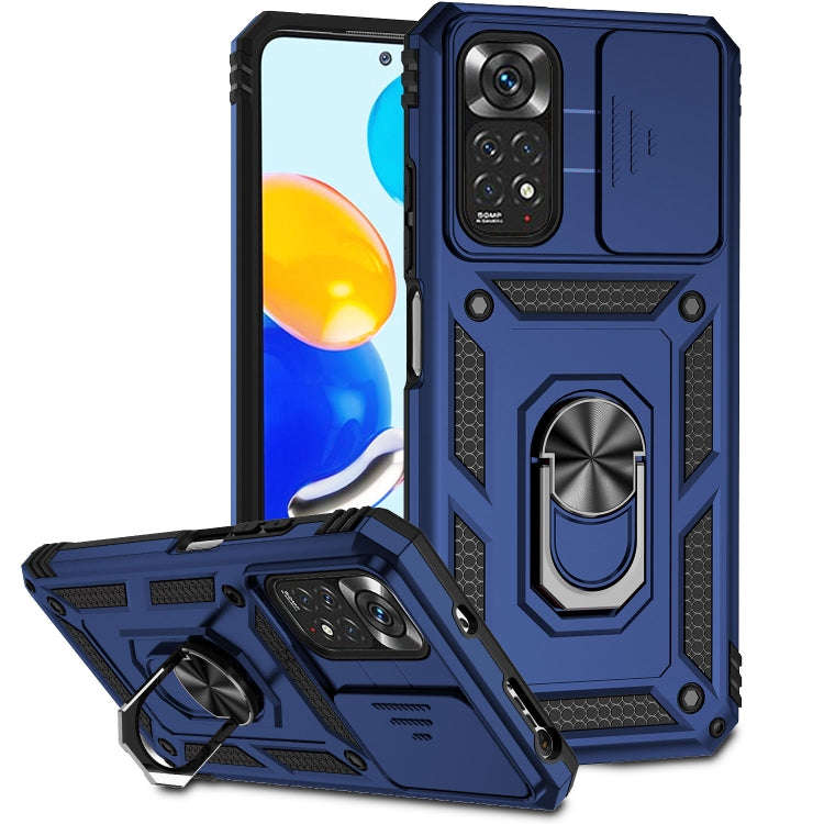 Sliding Camshield Holder Phone Case, For Xiaomi Redmi Note 11 Global, For Xiaomi Redmi Note 11 Pr...