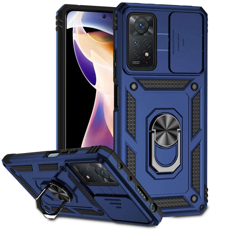 Sliding Camshield Holder Phone Case, For Xiaomi Redmi Note 11 Global, For Xiaomi Redmi Note 11 Pr...