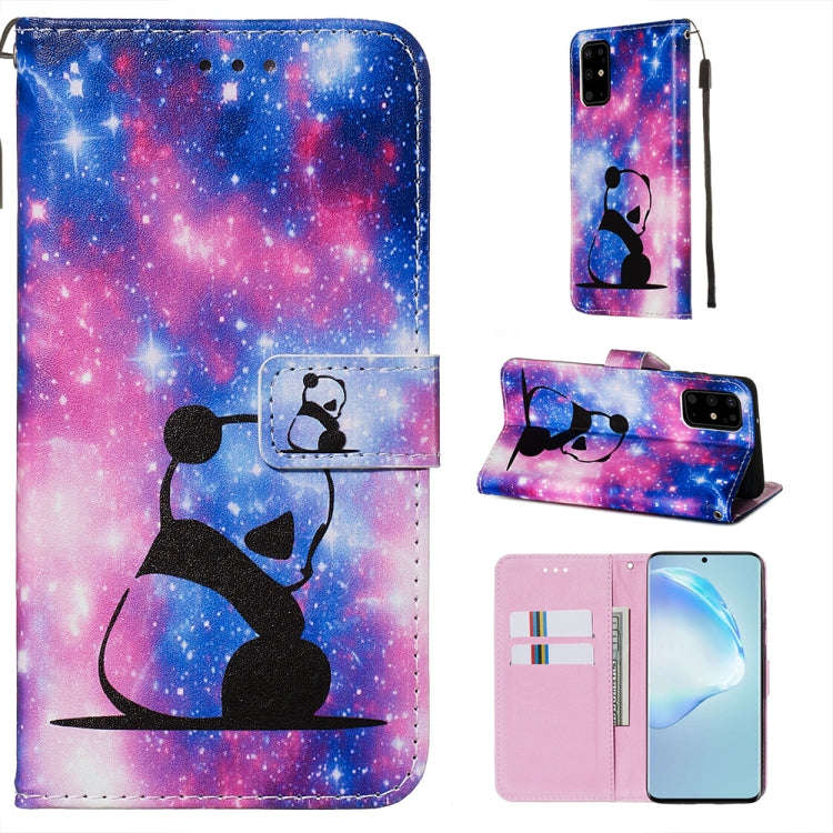 Colored Drawing Pattern Plain Weave Horizontal Flip Leather Case with Holder & Card Slot & Wallet...