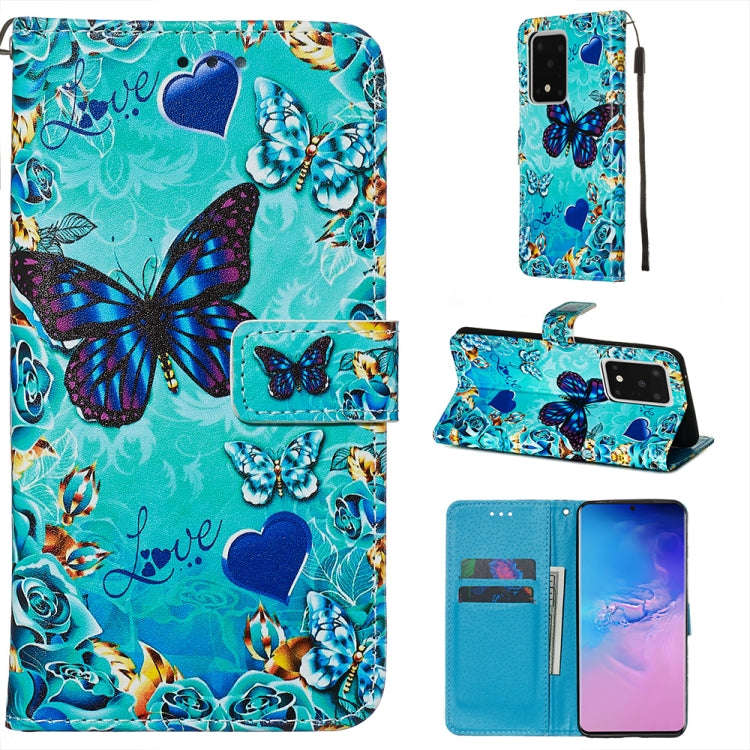 Colored Drawing Pattern Plain Weave Horizontal Flip Leather Case with Holder & Card Slot & Wallet...