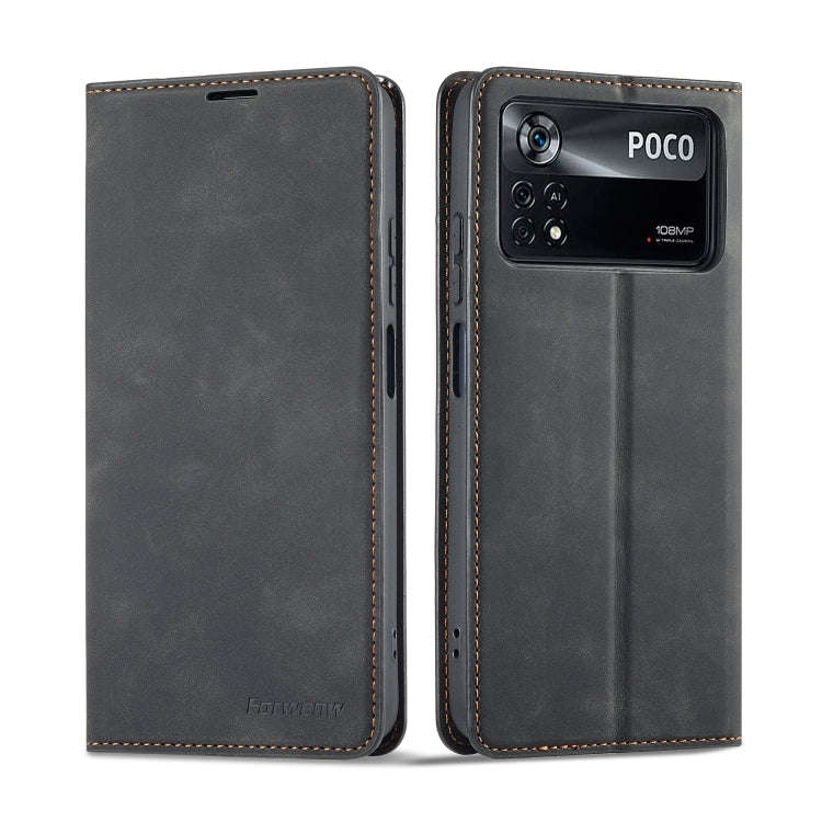 Forwenw Dream Series Oil Edge Strong Magnetism Leather Phone Case, For Xiaomi Poco X4 Pro 5G, For...