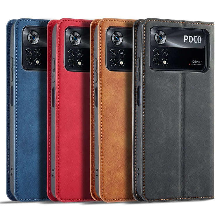 Forwenw Dream Series Oil Edge Strong Magnetism Leather Phone Case, For Xiaomi Poco X4 Pro 5G, For...