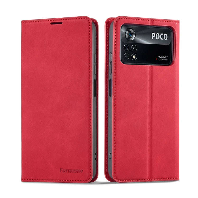 Forwenw Dream Series Oil Edge Strong Magnetism Leather Phone Case, For Xiaomi Poco X4 Pro 5G, For...