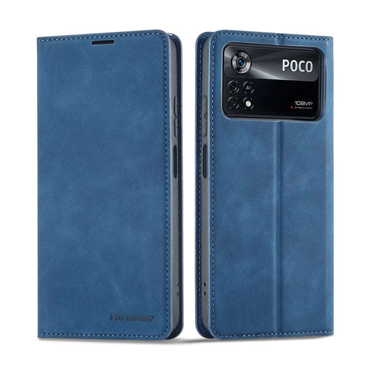 Forwenw Dream Series Oil Edge Strong Magnetism Leather Phone Case, For Xiaomi Poco X4 Pro 5G, For...