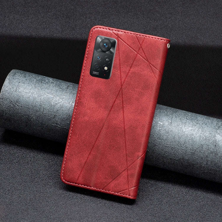 Prismatic Invisible Magnetic Leather Phone Case, For Xiaomi Redmi Note 11 Pro Global, For Honor X...