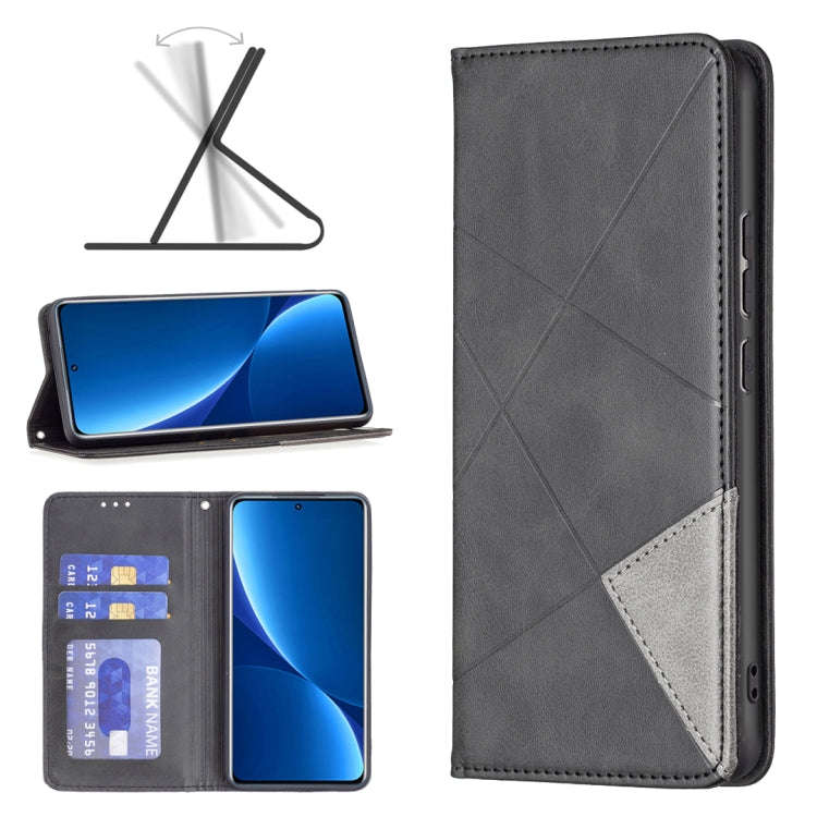 Prismatic Invisible Magnetic Leather Phone Case, For Xiaomi Redmi Note 11 Pro Global, For Honor X...