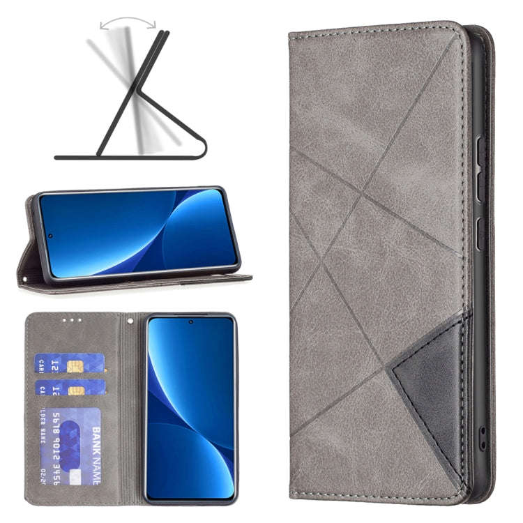 Prismatic Invisible Magnetic Leather Phone Case, For Xiaomi Redmi Note 11 Pro Global, For Honor X...