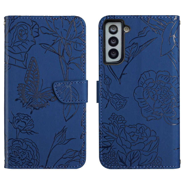 Skin Feel Butterfly Peony Embossed Leather Phone Case, For Samsung Galaxy S20+, For Samsung Galax...