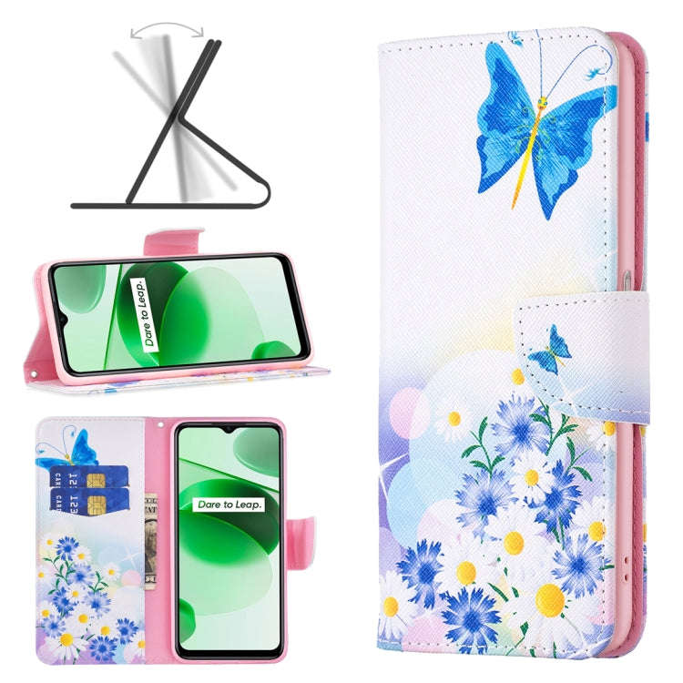 Colored Drawing Pattern Leather Phone Case, For OPPO Realme C35, For Xiaomi Redmi Note 11 Pro Int...