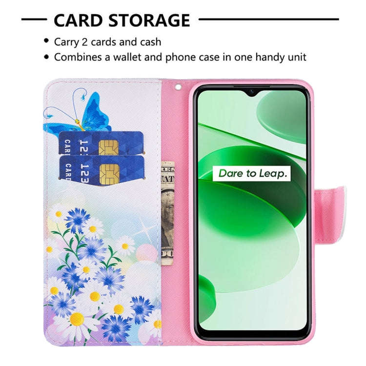 Colored Drawing Pattern Leather Phone Case, For OPPO Realme C35, For Xiaomi Redmi Note 11 Pro Int...