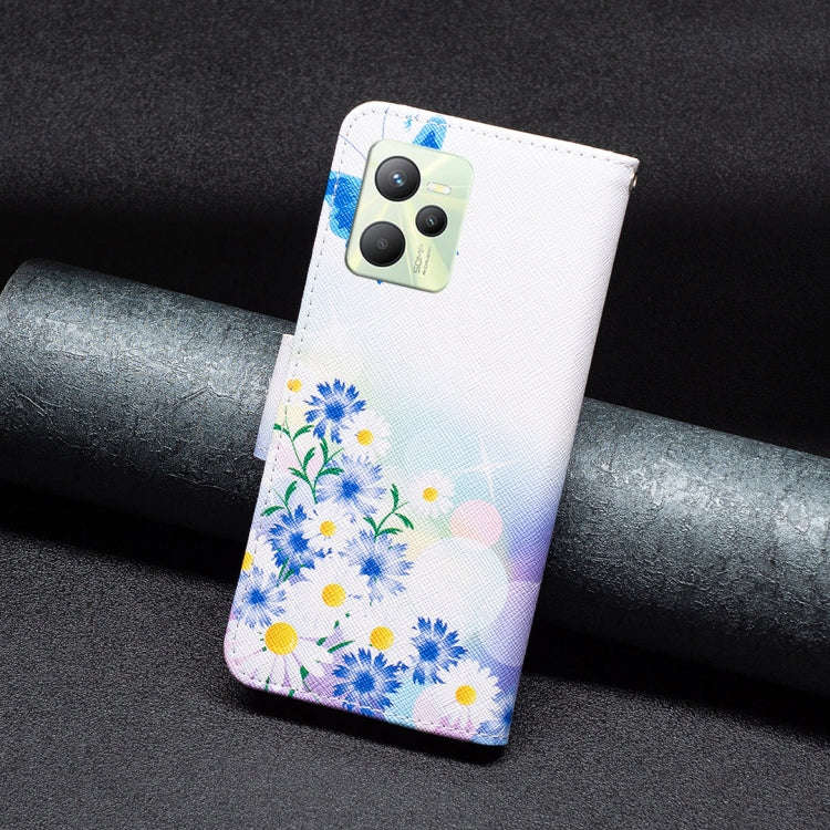 Colored Drawing Pattern Leather Phone Case, For OPPO Realme C35, For Xiaomi Redmi Note 11 Pro Int...