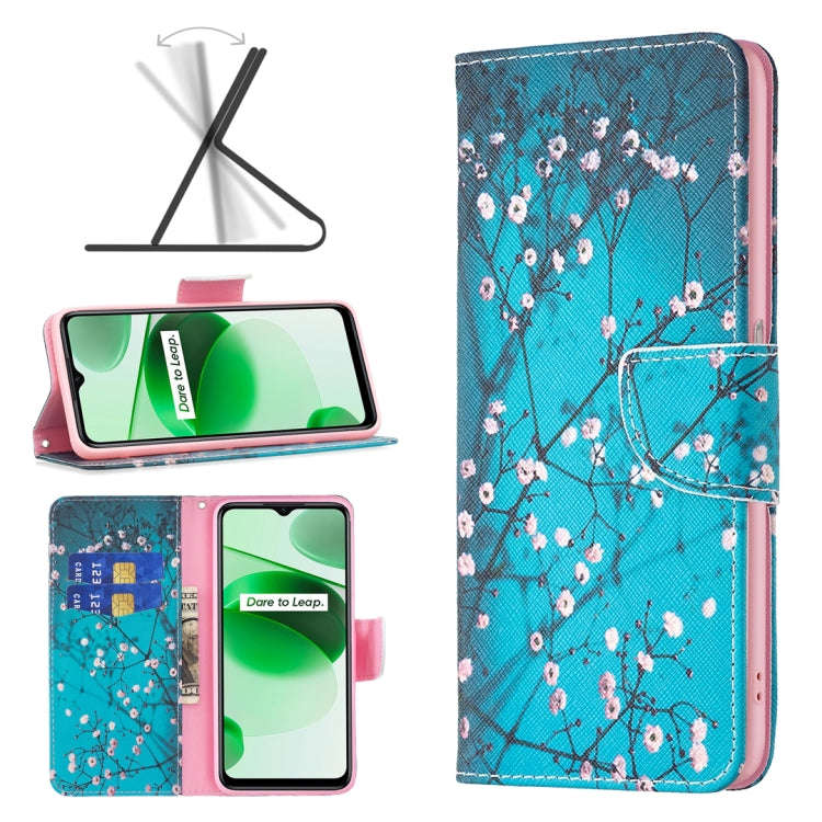 Colored Drawing Pattern Leather Phone Case, For OPPO Realme C35, For Xiaomi Redmi Note 11 Pro Int...