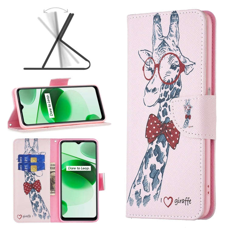 Colored Drawing Pattern Leather Phone Case, For OPPO Realme C35, For Xiaomi Redmi Note 11 Pro Int...
