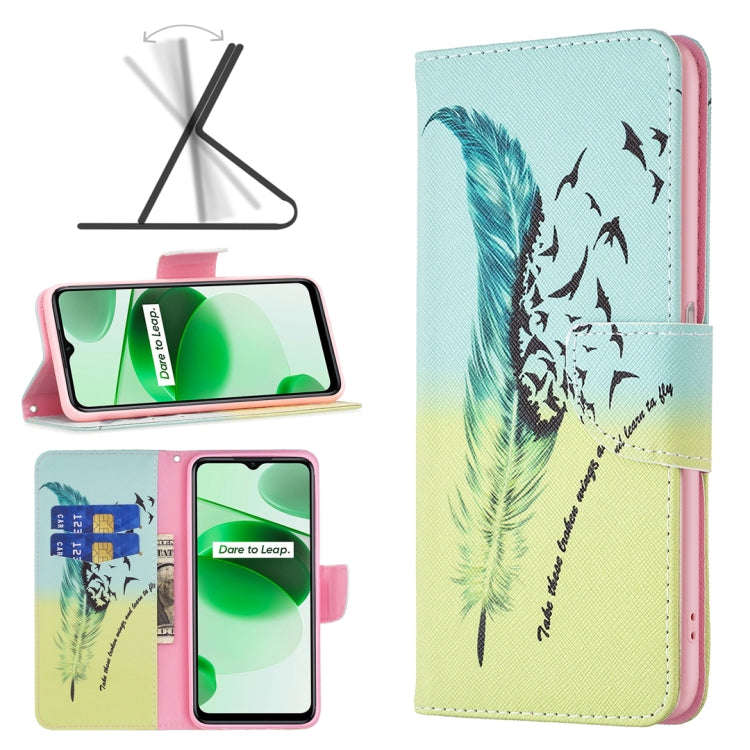 Colored Drawing Pattern Leather Phone Case, For OPPO Realme C35, For Xiaomi Redmi Note 11 Pro Int...