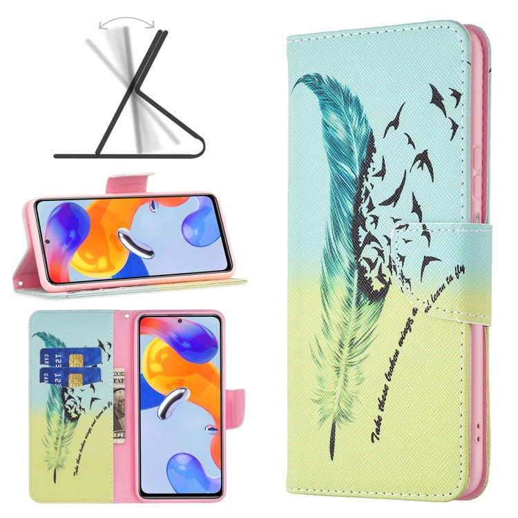 Colored Drawing Pattern Leather Phone Case, For OPPO Realme C35, For Xiaomi Redmi Note 11 Pro Int...